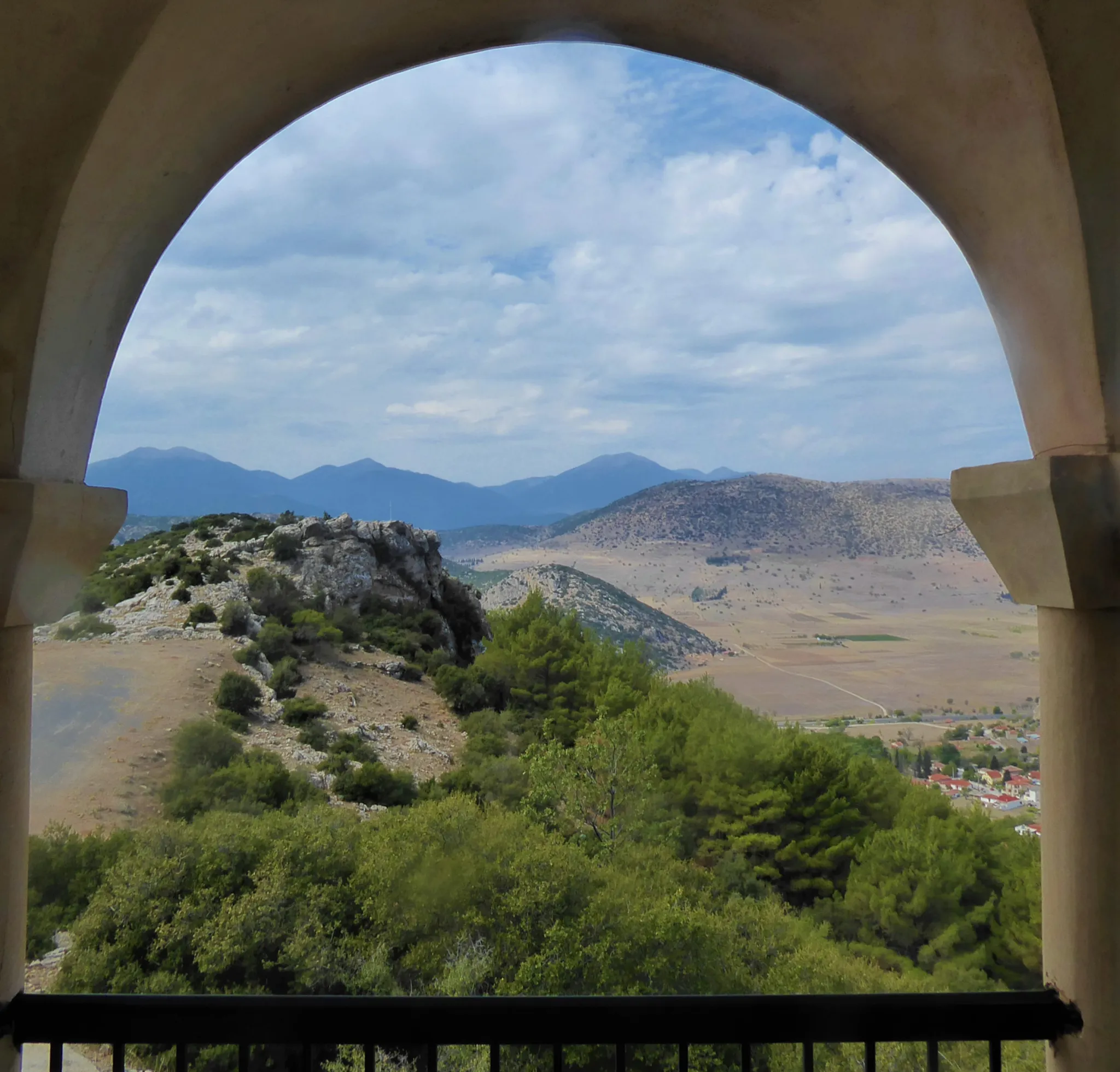 View from the monastery over the plain